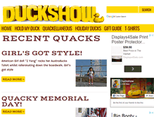 Tablet Screenshot of duckshow.com